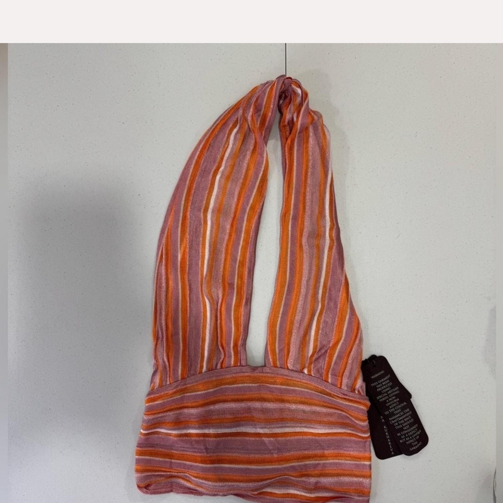 Vibrant Striped in Orange and Pink